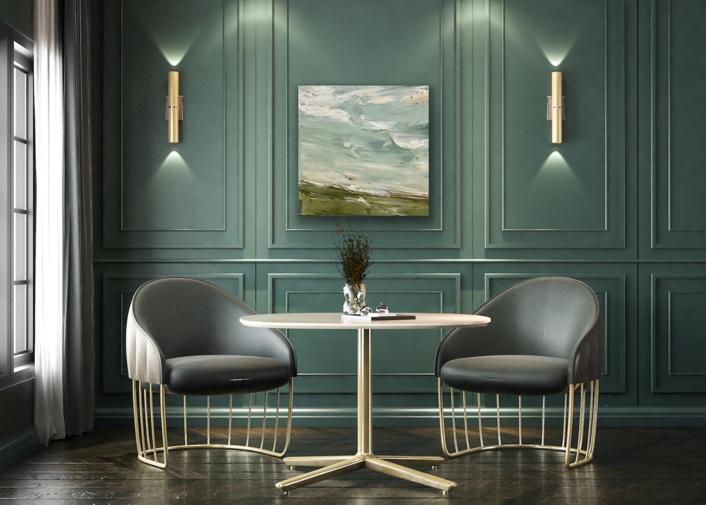 Green Slope, 24 X 24