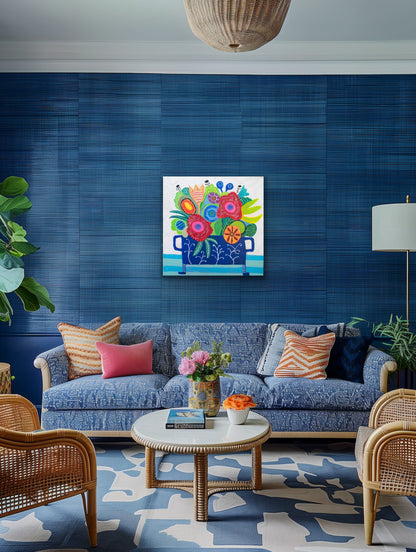 Two Red Flowers, 24 x 24