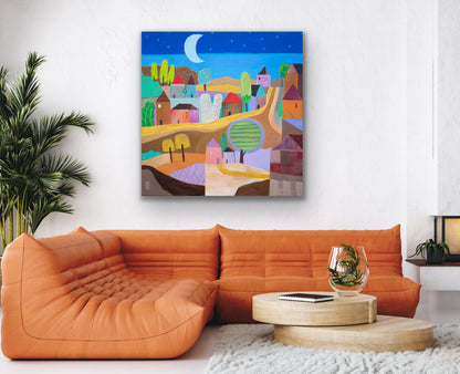 Village, 48 x 48