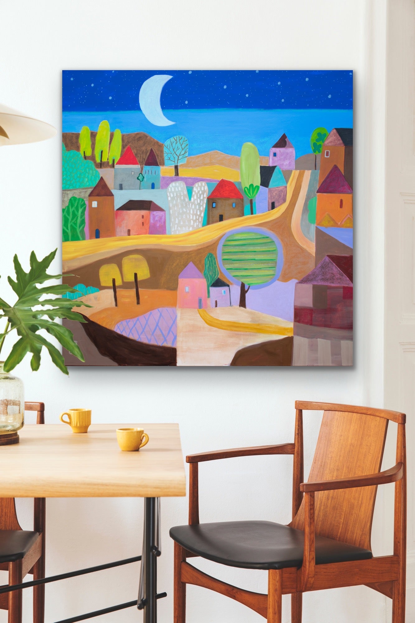 Village, 48 x 48