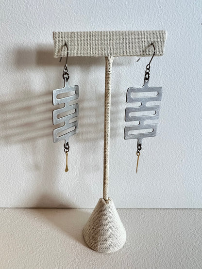 Triple Maze Earrings, Skrap 34