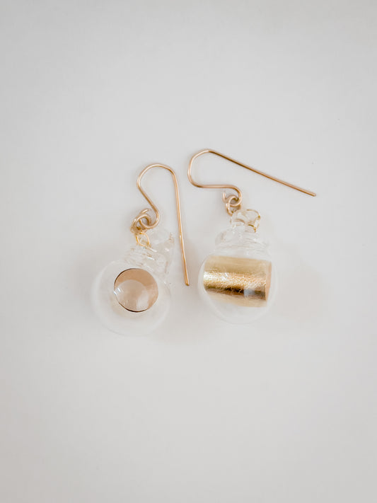 Gold Scroll Earrings