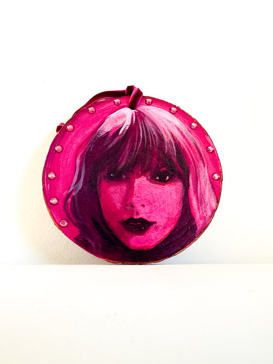 Holiday Pop Icon Ornament- Taylor Swift(pink)