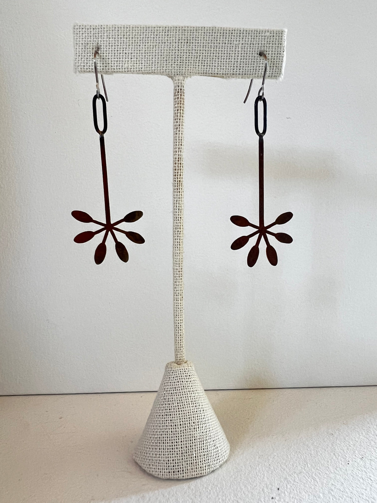Oxidized Starburst Earrings, Skrap 42