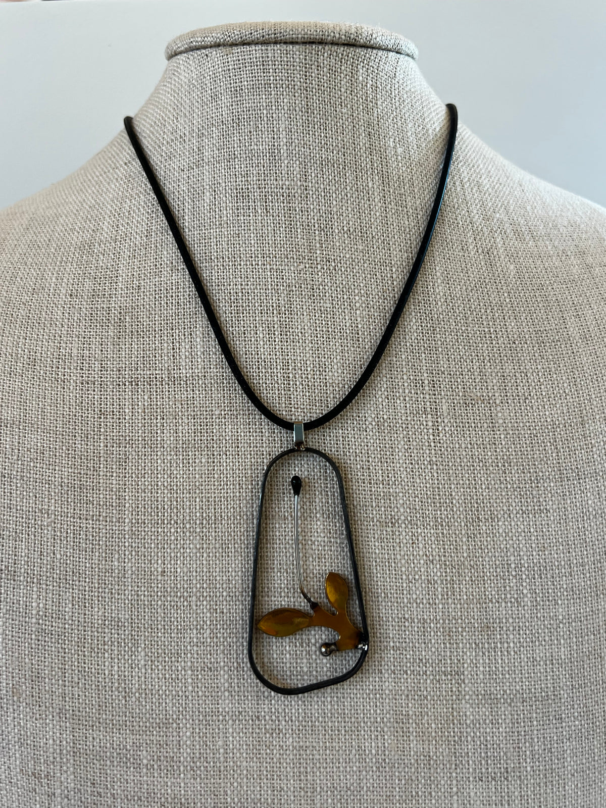 Asymmetrical Plant Pendant Necklace, Skrap 50