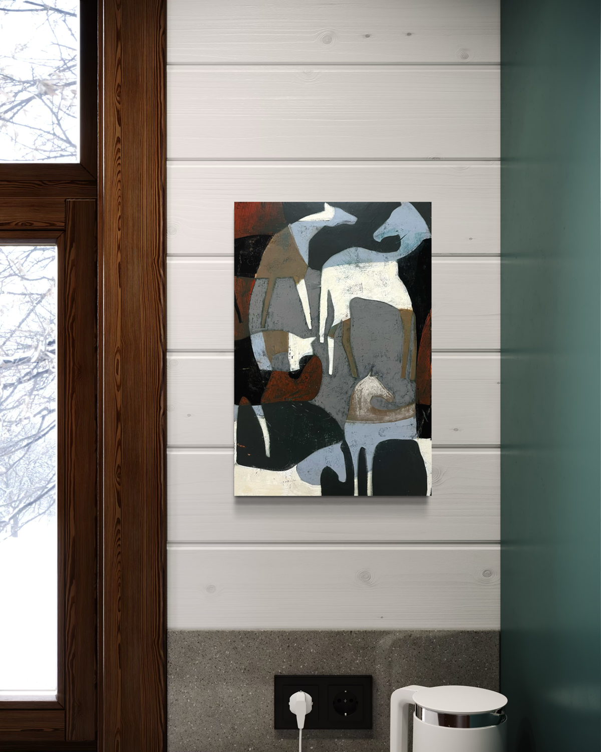 "Band of Horses 39" 18x12