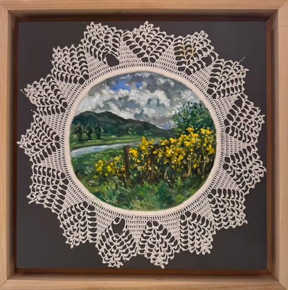 "Gorse in Scottish Highlands" 12 x 12