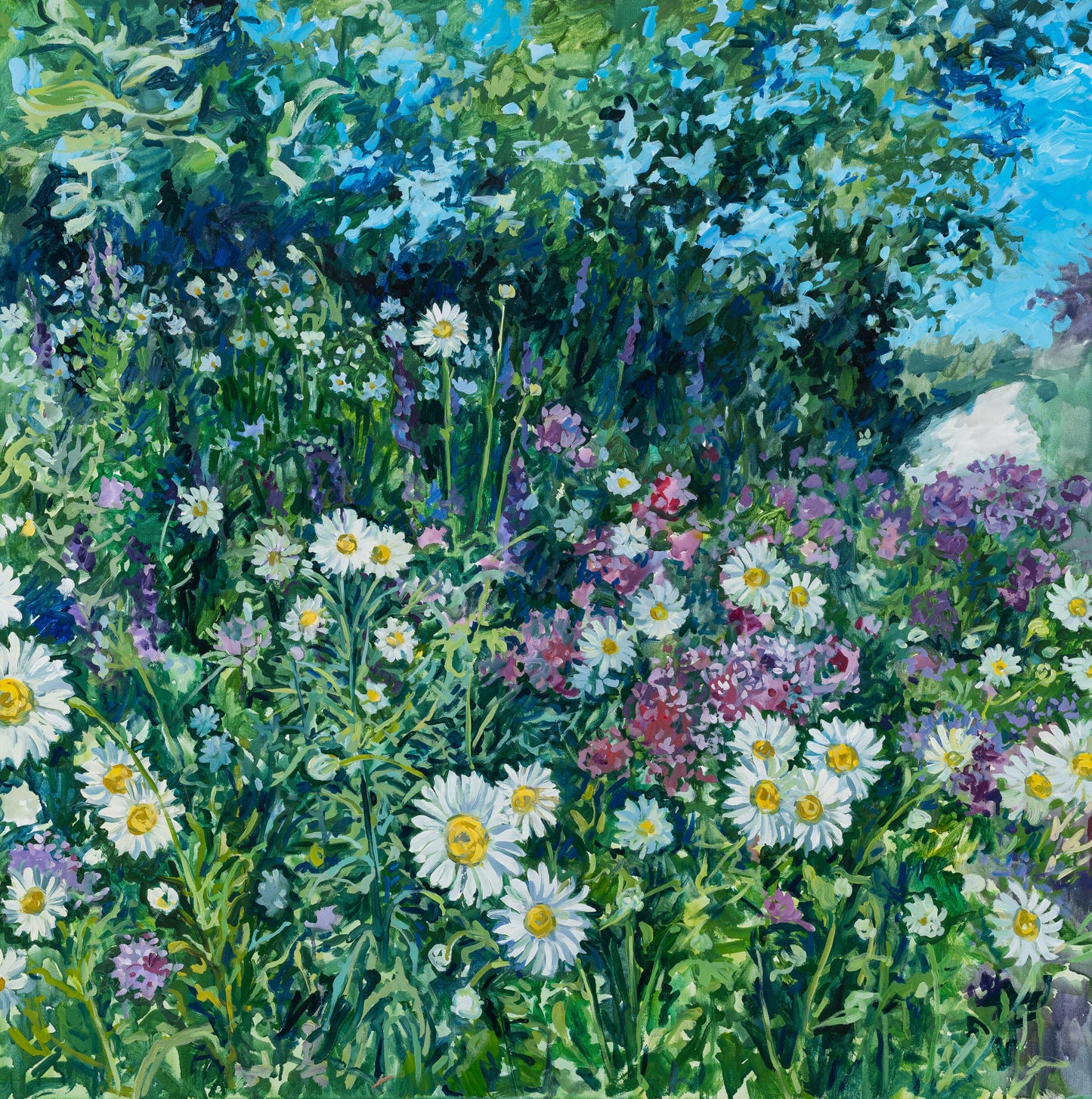 Daisies at Noon, 36x36