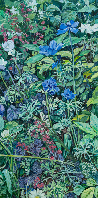 Windflowers and Coral Bells in St. James's Park, 48x24