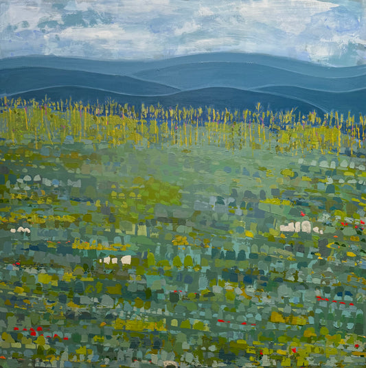"Misty Mountain Meadows" 36 x 36