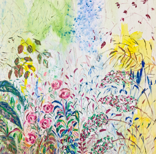 Morning at Backyard, 36 x 36