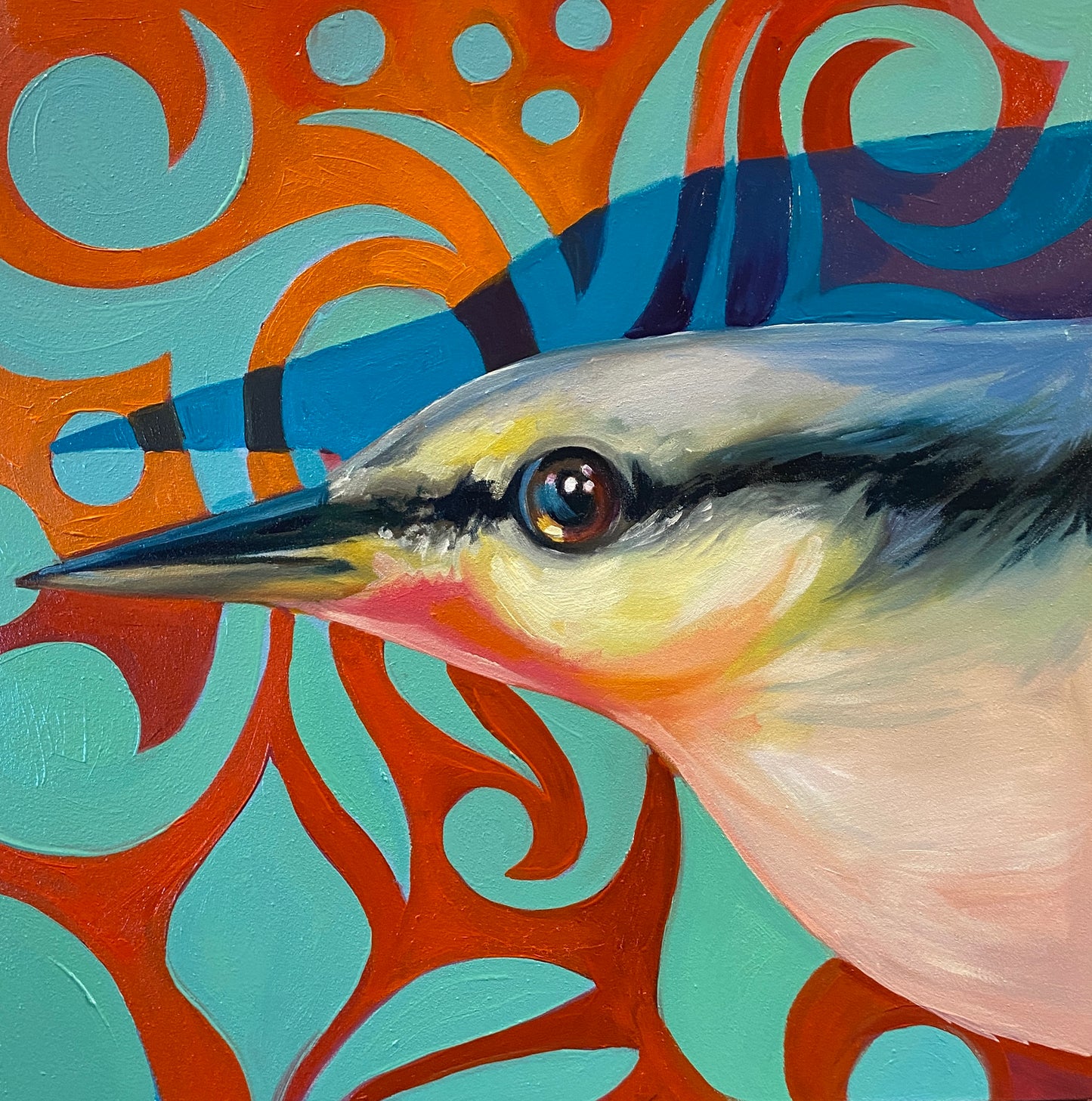 "Nuthatch" 12 x 12