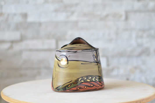 Leaf Handle Candy Jar