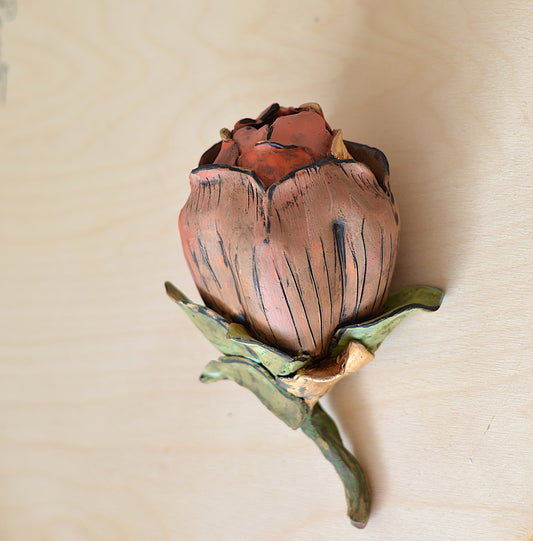 Floral Ceramic Wall Piece- RC77