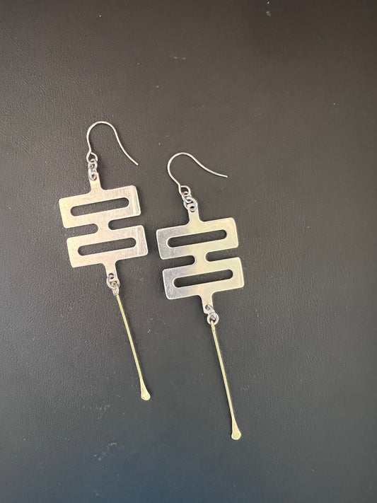 Geometric Rectangles Earrings