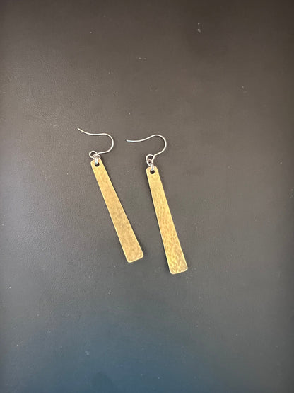 Brass Strand Earrings