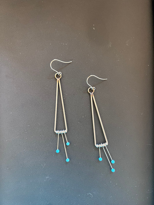 Turquoise Bead Earrings
