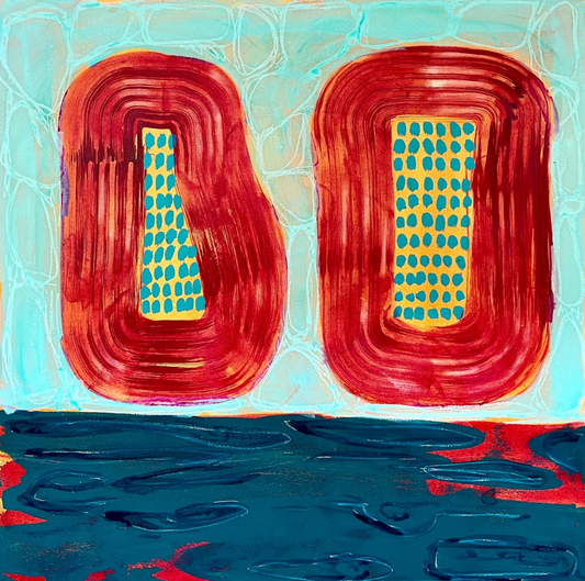 "Over the Summer Sea" 30 x 30