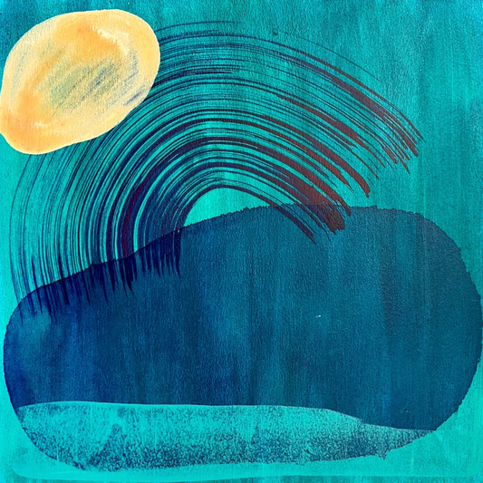"The Teal Sea" 12 x 12