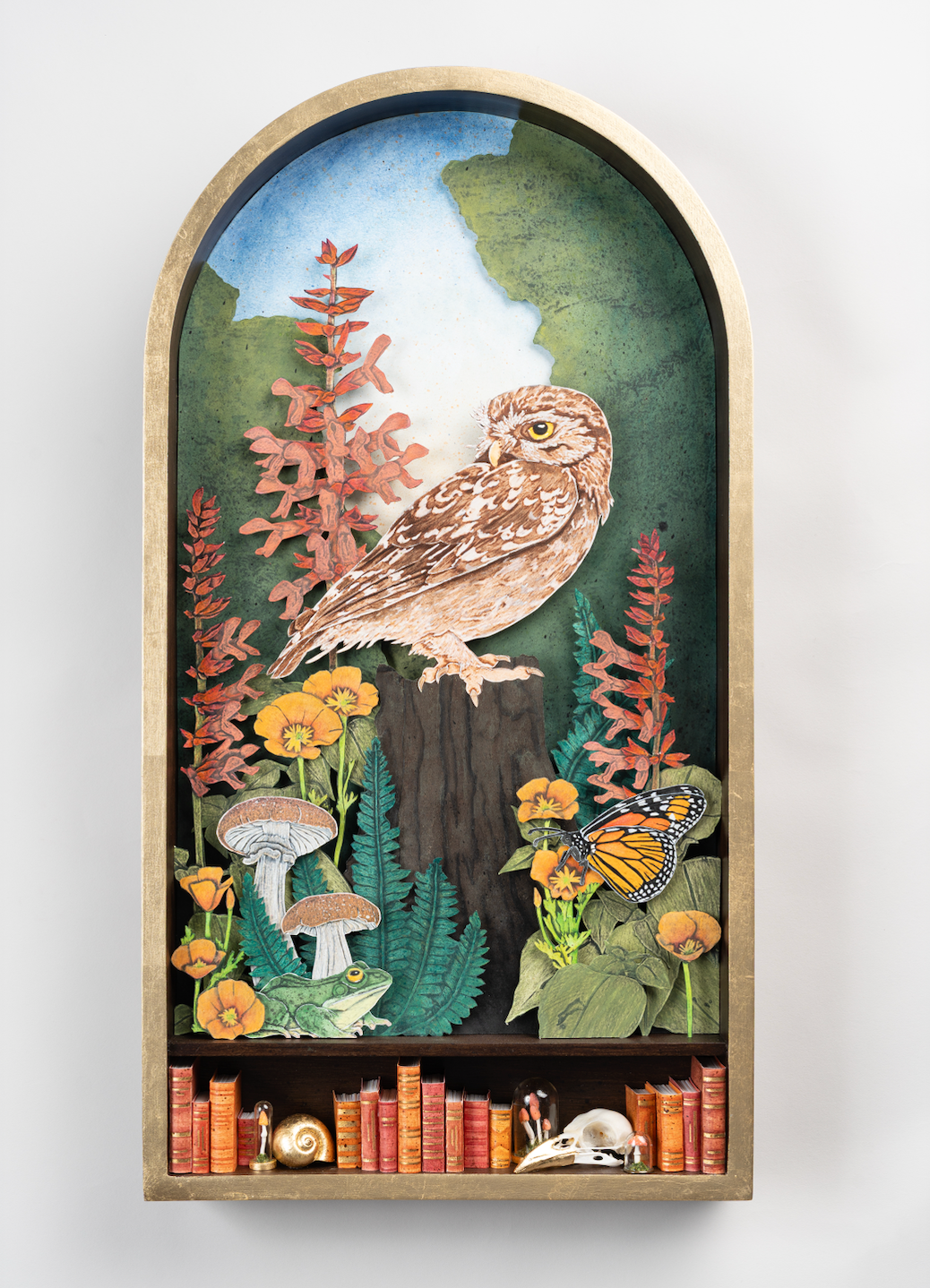 "Hoot and Hop" 31.25 x 15.5 x 3.5