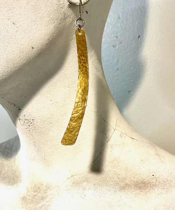 Brass Strand Earrings