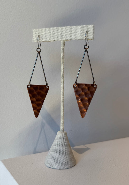 Brass Arrow Earring