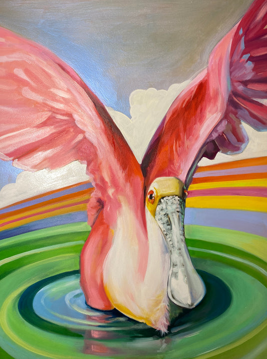 "Spoonbill" 18 x 24