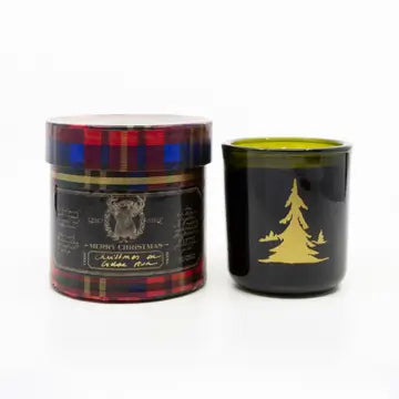 Tartan Collaborative Candle Merry Christmas, Christmas on Cedar Run Scent