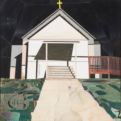 "Night Church West Asheville Baptist" 19 1/2 x 19 1/2