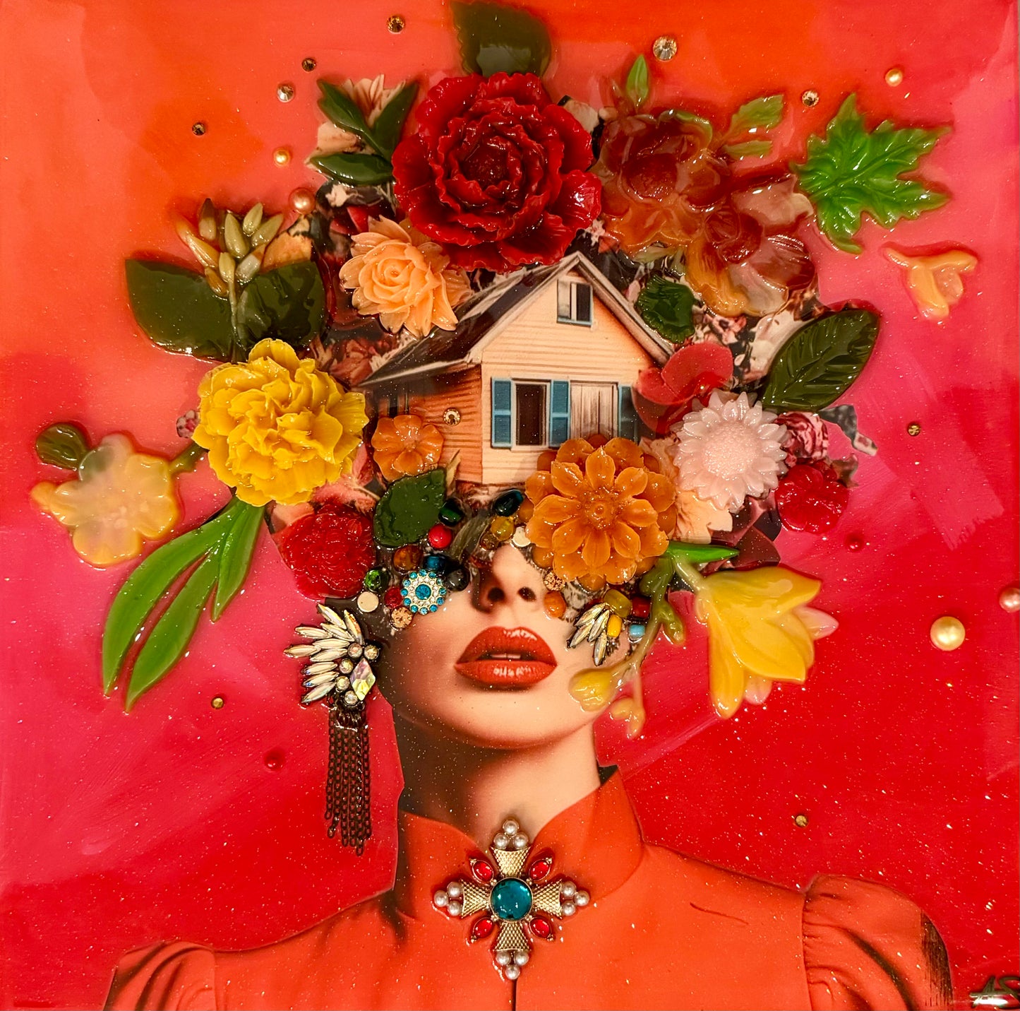 "Scarlet" - 12x12