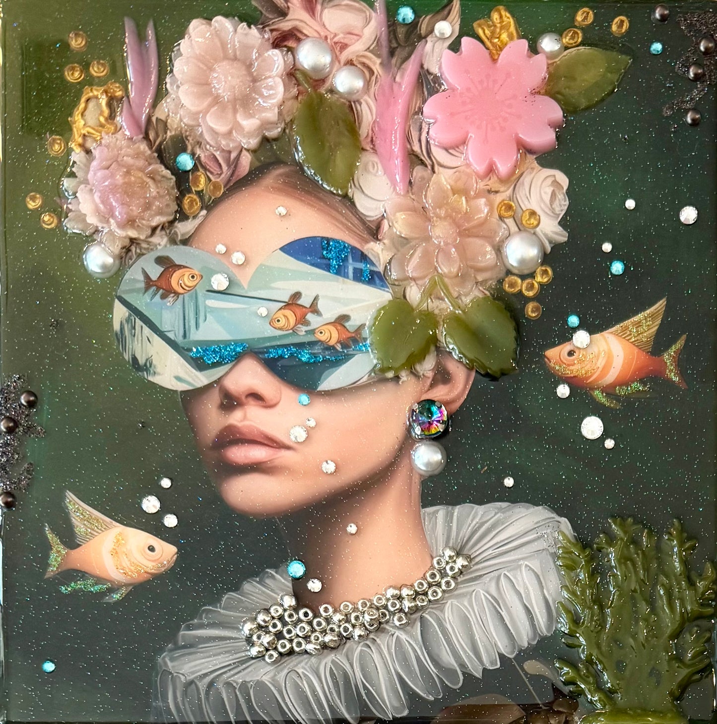 With the Fishes, 8 x 8