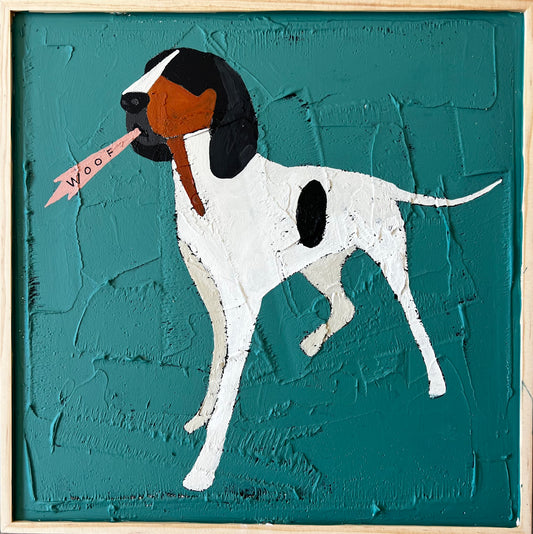 "Woof" 12x12