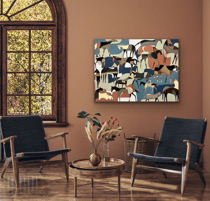 "Band of Horses 25" 36 x 48