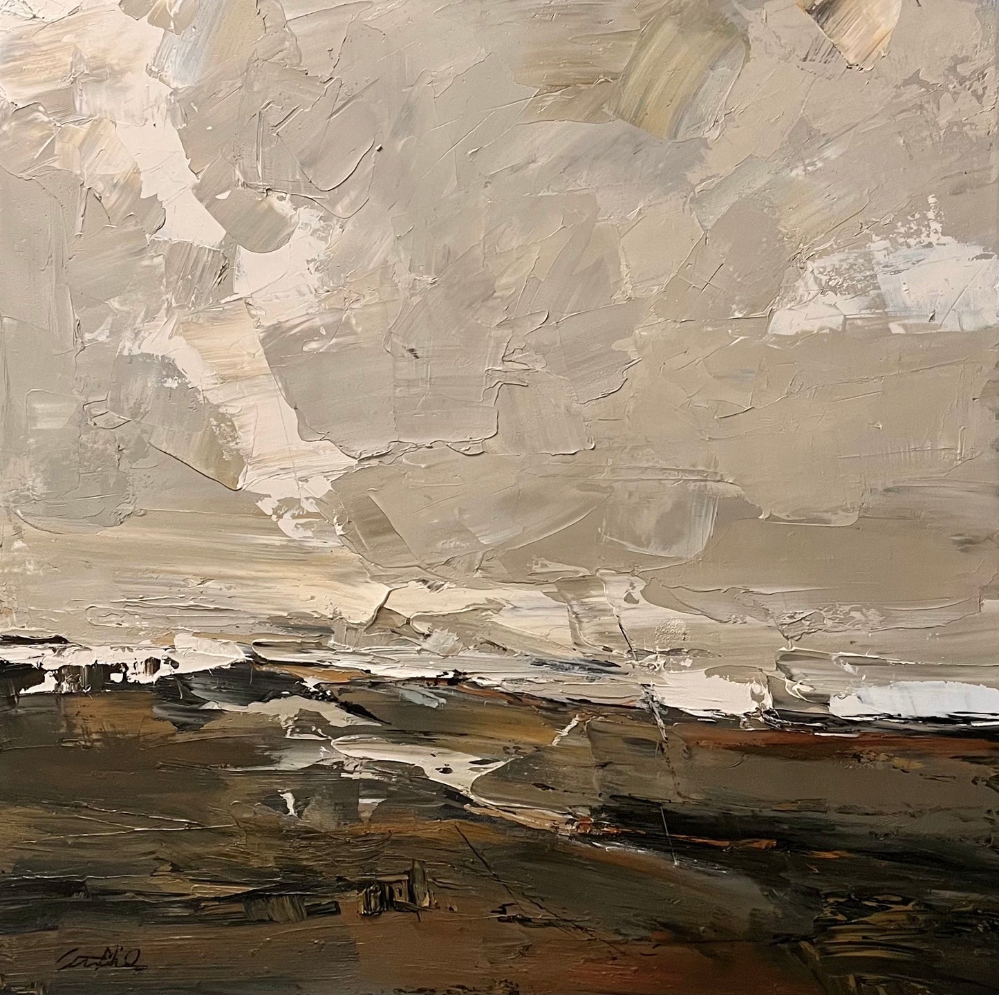 A Winter's Painting, 36 X 36