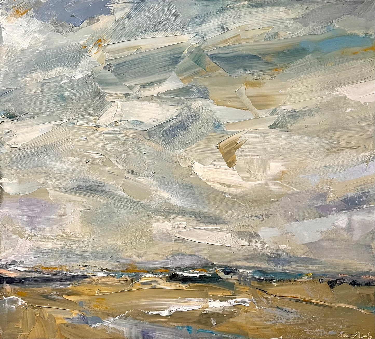 Pale Light on Coastal Plain, 36 x 40