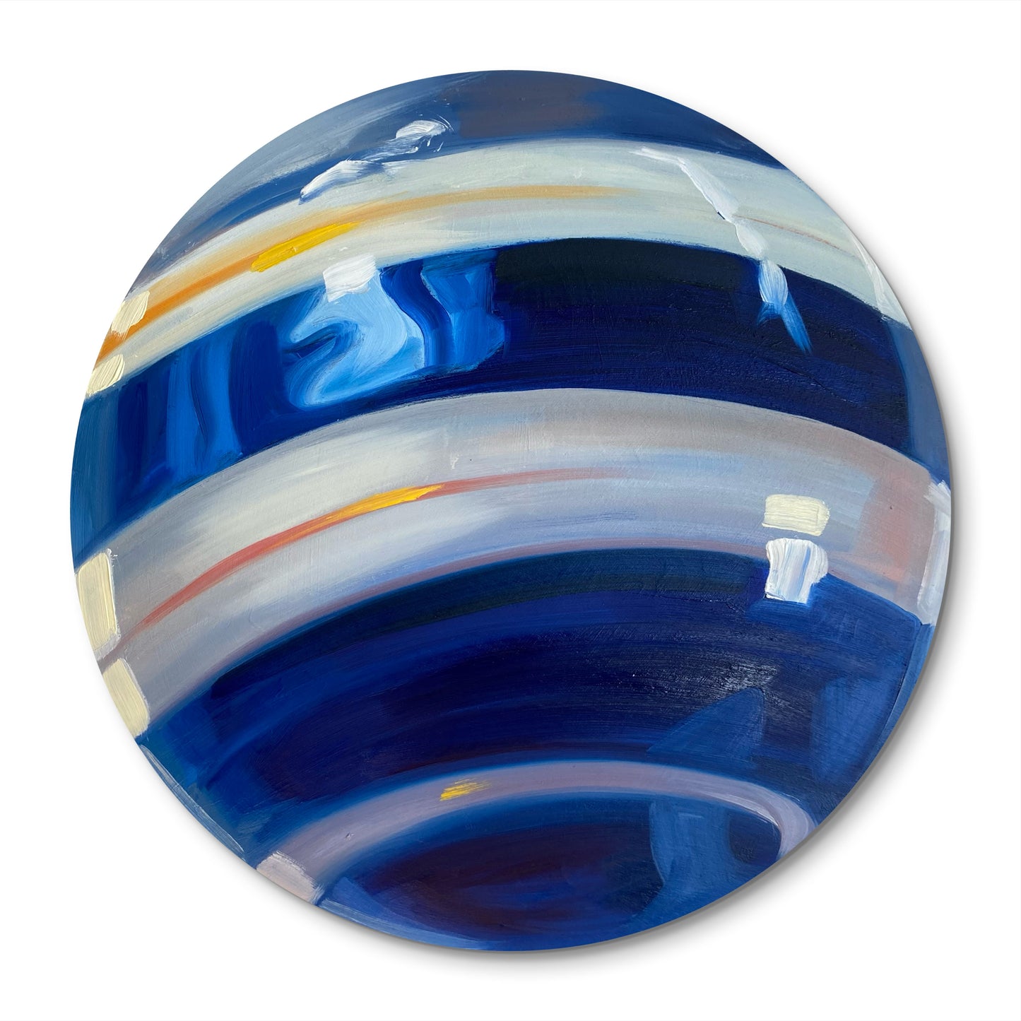 "Marble #5" 14" diameter