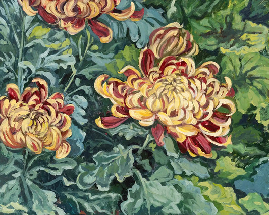 "Fuego Chrysanthemum I" 16 x 20