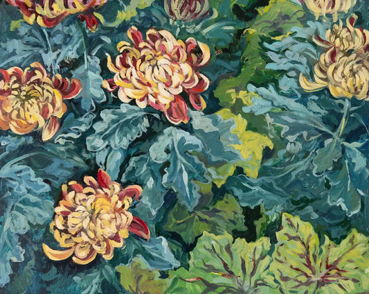 "Fuego Chrysanthemum IV" 16 x 20