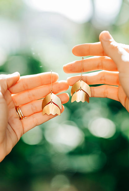 Golden Tulip Earrings