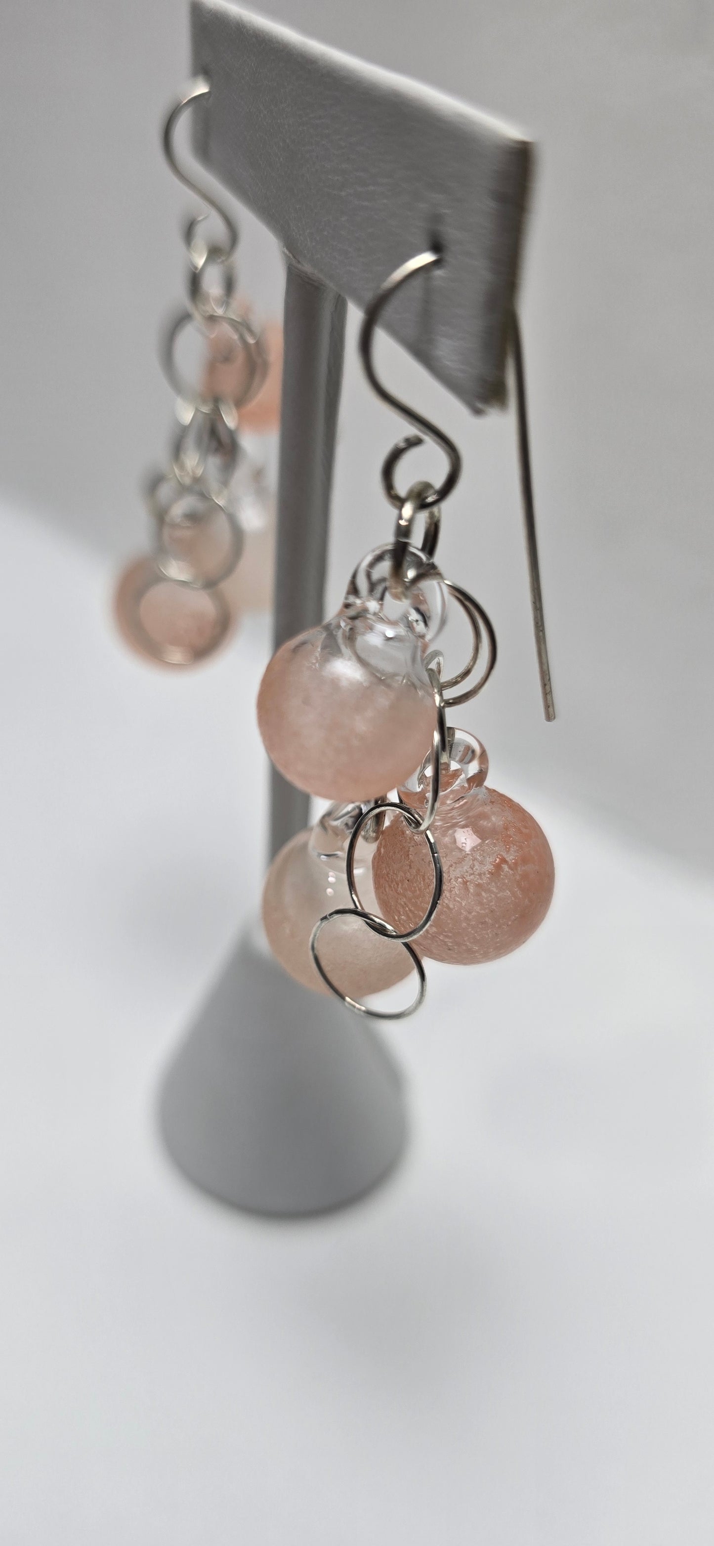Triple Coral Bubble Earrings