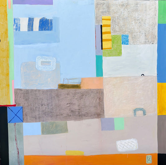 Walking the Perimeter, 48 x 48