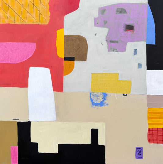 Windy Day at the Fair, 36 x 36