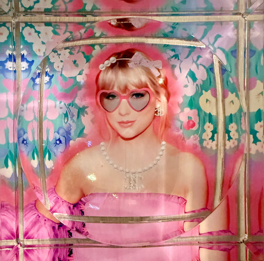 Taylor Swift Pink Candy Dish with Sunglasses, 6 x 6