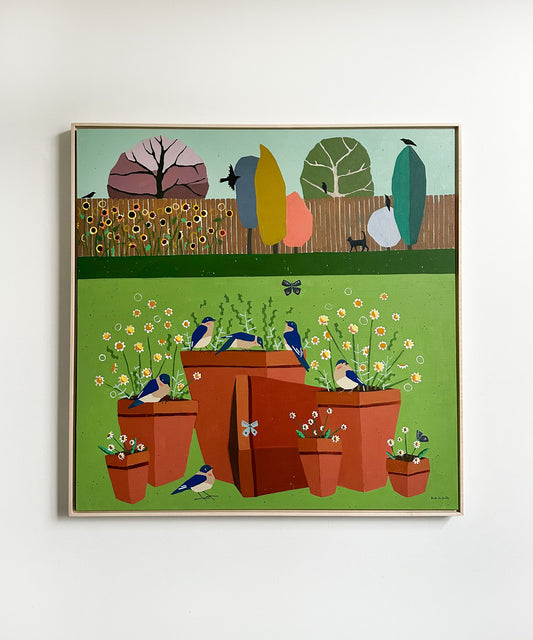 "Pots in the Backyard" 36 x 36"