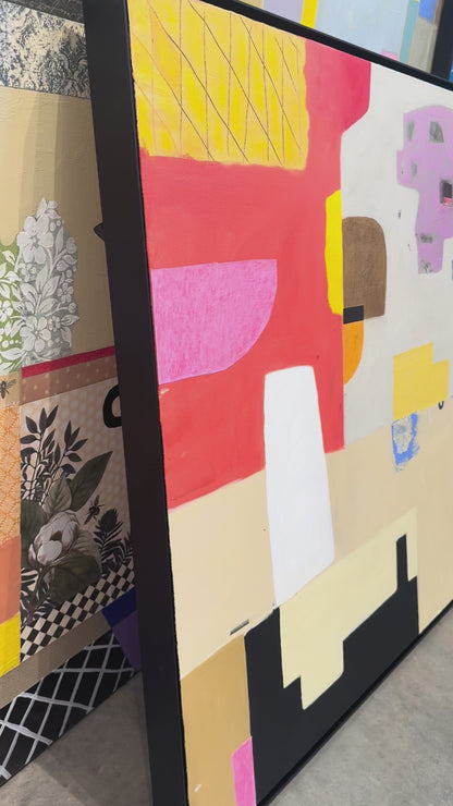 Windy Day at the Fair, 36 x 36