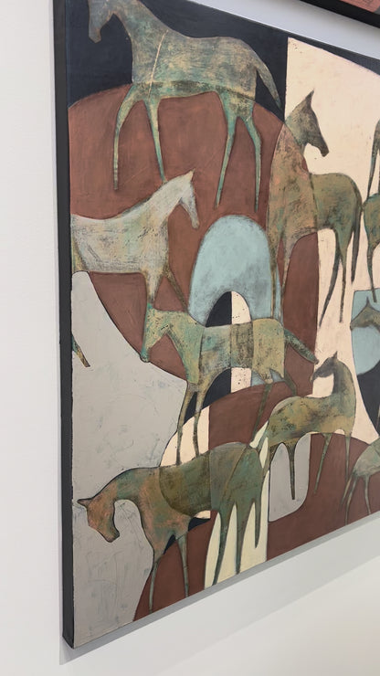 "Band of Horses 27" 36 x 36