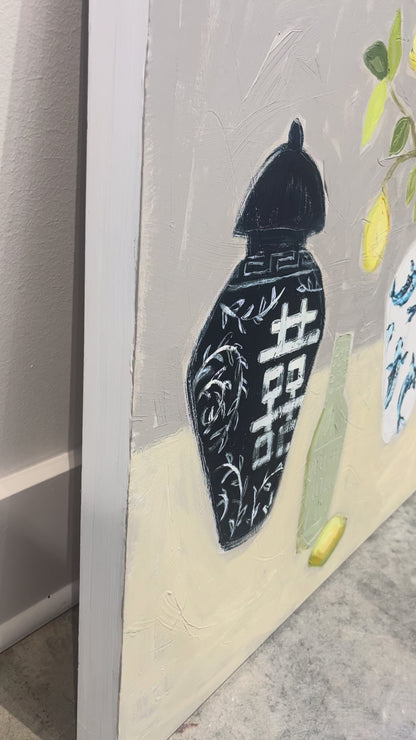 "Lemon Tree on Neutral IV", 24 x 24