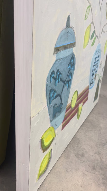 "Larry on a Lemon Branch", 24 x 30