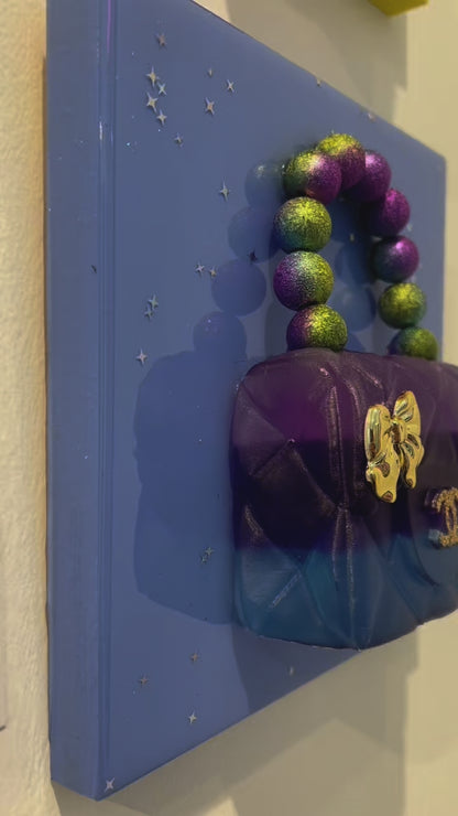 "Purple Handbag" - 8 x 8