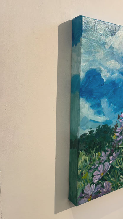 Cosmos at Jeter Mountain Farm, 18x24